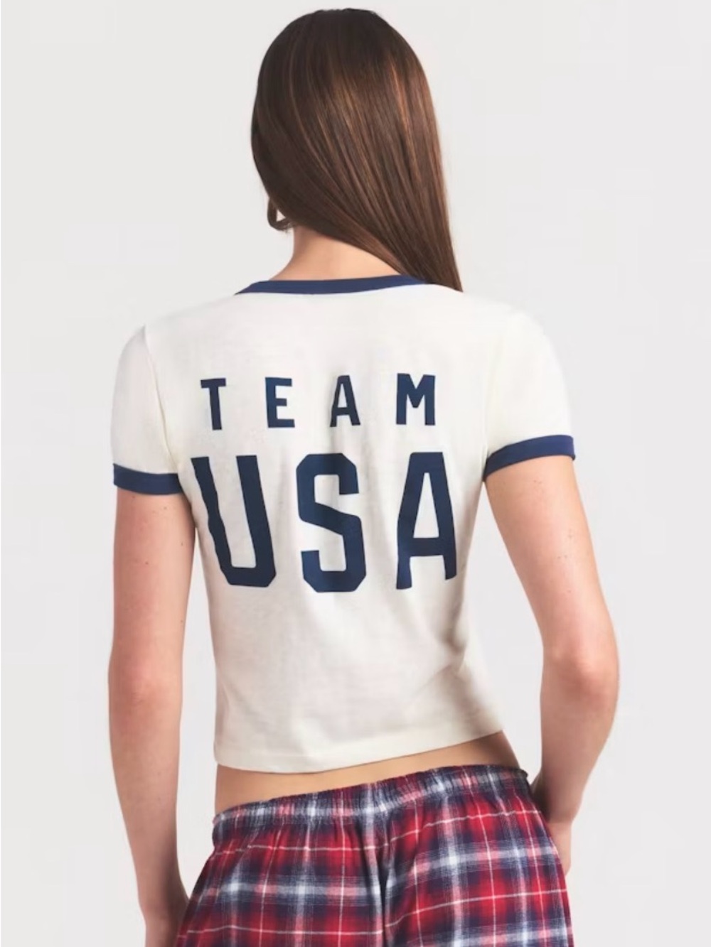 SKIMS Worn In Jersey Olympic Shrunken T-Shirt